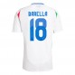 Seconda Maglia Italia Barella 18 Euro 2024